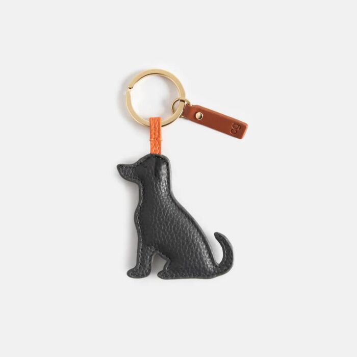 Caroline Gardner Charcoal Labrador Keyring